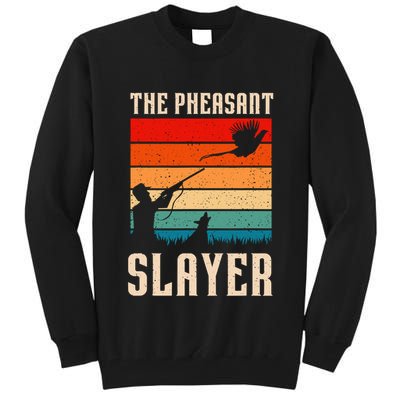 The Pheasant Slayer Funny Bird Hunting Tall Sweatshirt