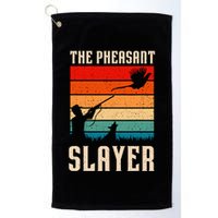 The Pheasant Slayer Funny Bird Hunting Golf Towel