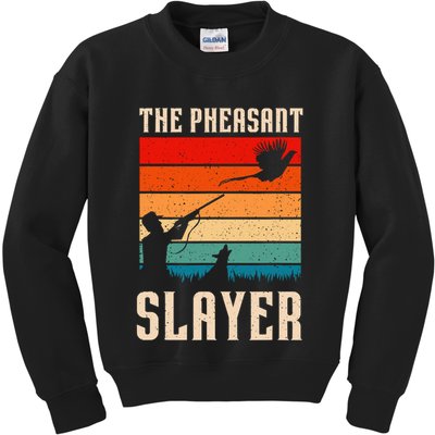The Pheasant Slayer Funny Bird Hunting Kids Sweatshirt