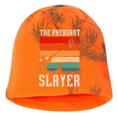 The Pheasant Slayer Funny Bird Hunting Kati - Camo Knit Beanie