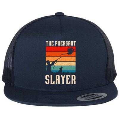 The Pheasant Slayer Funny Bird Hunting Flat Bill Trucker Hat