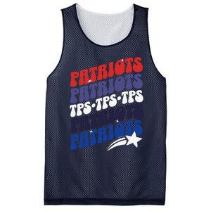 Temecula Preparatory School Tps Patriots Spirit Day Mesh Reversible Basketball Jersey Tank