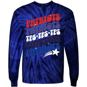 Temecula Preparatory School Tps Patriots Spirit Day Tie-Dye Long Sleeve Shirt