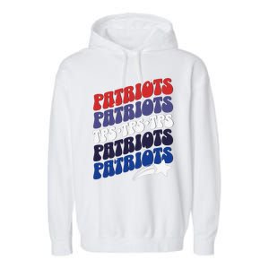 Temecula Preparatory School Tps Patriots Spirit Day Garment-Dyed Fleece Hoodie