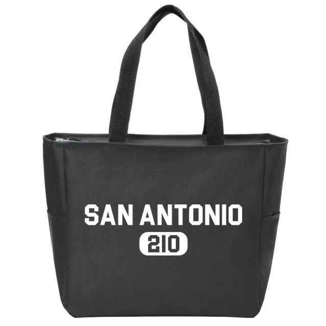 Tony Parker San Antonio 210 Zip Tote Bag