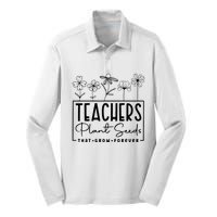 Teachers Plant Seeds That Grow Forever Silk Touch Performance Long Sleeve Polo