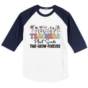 Teachers Plant Seeds PNG Baseball Sleeve Shirt