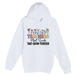 Teachers Plant Seeds PNG Premium Pullover Hoodie