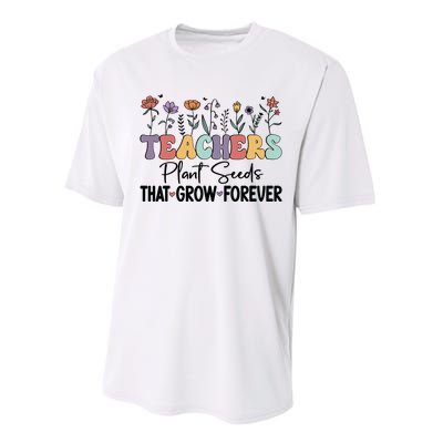 Teachers Plant Seeds PNG Performance Sprint T-Shirt