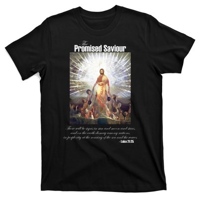 The Promised Saviour Luke Bible Quote Jesus Pray For Peace T-Shirt