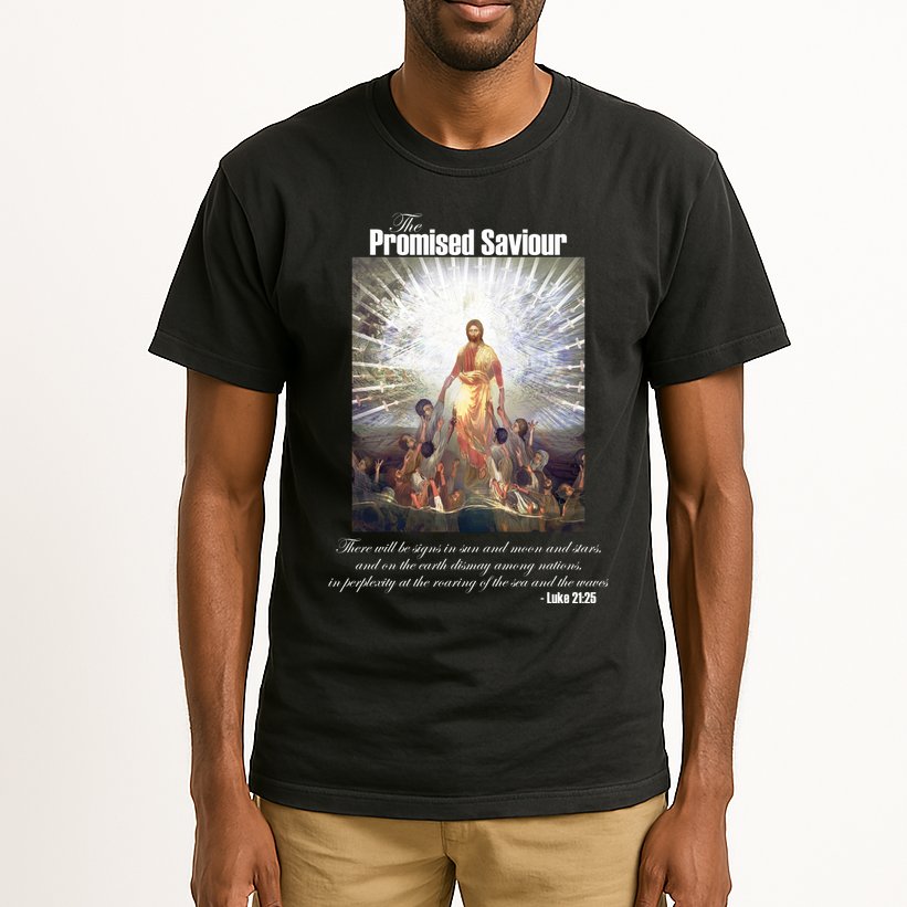 The Promised Saviour Luke Bible Quote Jesus Pray For Peace Tall T-Shirt