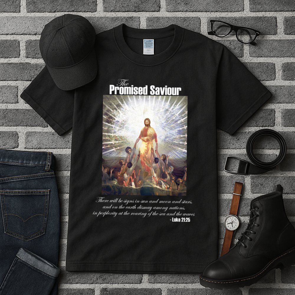 The Promised Saviour Luke Bible Quote Jesus Pray For Peace Tall T-Shirt