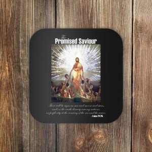 The Promised Saviour Luke Bible Quote Jesus Pray For Peace Coaster