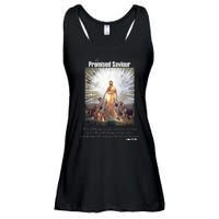 The Promised Saviour Luke Bible Quote Jesus Pray For Peace Ladies Essential Flowy Tank