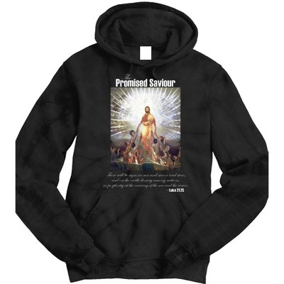 The Promised Saviour Luke Bible Quote Jesus Pray For Peace Tie Dye Hoodie