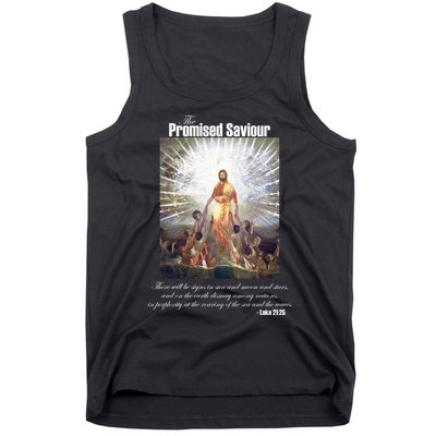 The Promised Saviour Luke Bible Quote Jesus Pray For Peace Tank Top