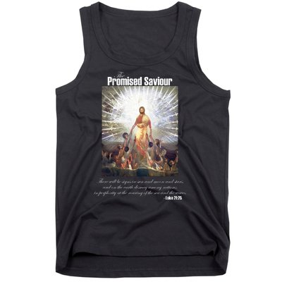 The Promised Saviour Luke Bible Quote Jesus Pray For Peace Tank Top