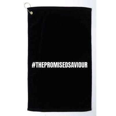 The Promised Saviour #Thepromisedsaviour Jesus Pray Peace Love Golf Towel