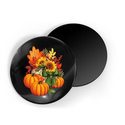 Thanksgiving Pumpkin Sunflower Fall Autumn Holiday Magnet