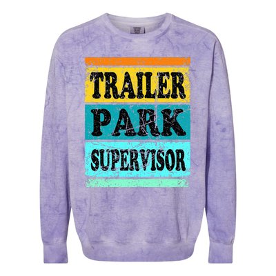 Trailer Park Supervisor Hillbilly Party Wear Redneck Costume Colorblast Crewneck Sweatshirt