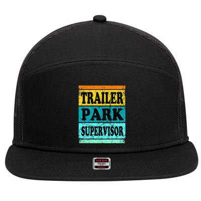 Trailer Park Supervisor Hillbilly Party Wear Redneck Costume 7 Panel Mesh Trucker Snapback Hat