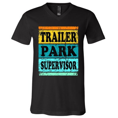 Trailer Park Supervisor Hillbilly Party Wear Redneck Costume V-Neck T-Shirt