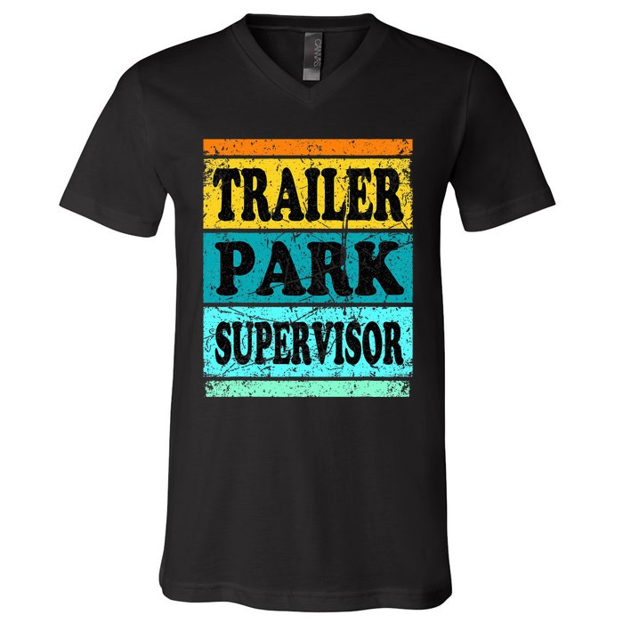 Trailer Park Supervisor Hillbilly Party Wear Redneck Costume V-Neck T-Shirt