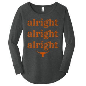 Texas Pride State USA Alright Alright Alright Texas Longhorn Women's Perfect Tri Tunic Long Sleeve Shirt