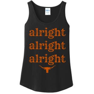 Texas Pride State USA Alright Alright Alright Texas Longhorn Ladies Essential Tank