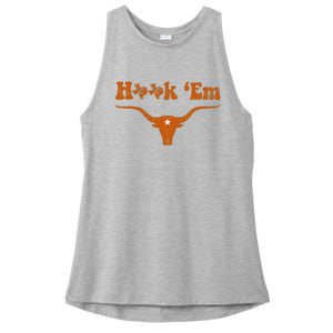 Texas Pride State Usa Alright Alright Alright Ladies PosiCharge Tri-Blend Wicking Tank