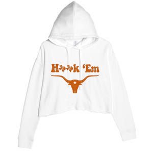 Texas Pride State Usa Alright Alright Alright Crop Fleece Hoodie