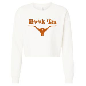 Texas Pride State Usa Alright Alright Alright Cropped Pullover Crew