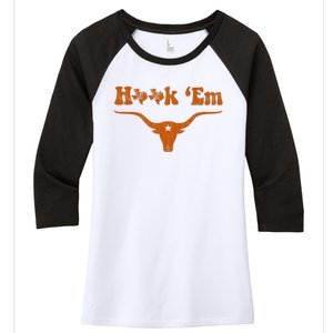 Texas Pride State Usa Alright Alright Alright Women's Tri-Blend 3/4-Sleeve Raglan Shirt