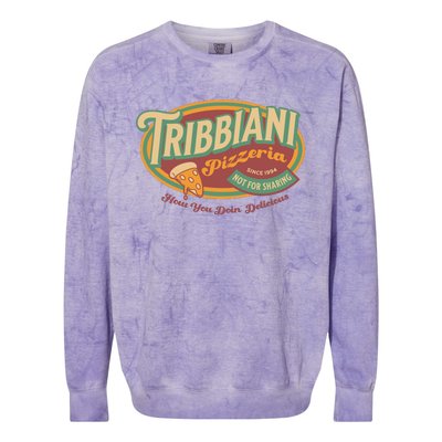 Tribbiani Pizzeria Since 1994 Colorblast Crewneck Sweatshirt