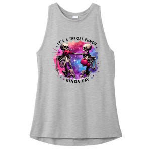 Throat Punch Skeletons Funny Boxing Day Ladies PosiCharge Tri-Blend Wicking Tank