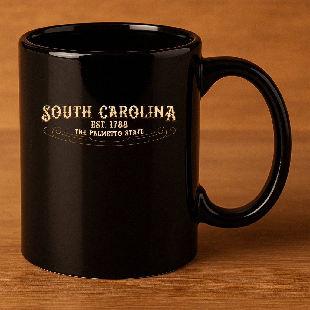 The Palmetto State South Carolina 11oz C Handle Ceramic Mug