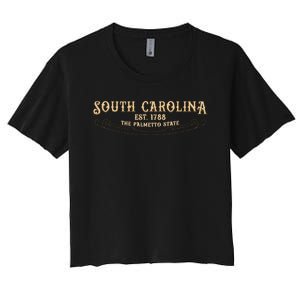 The Palmetto State South Carolina Women's Crop Top Tee