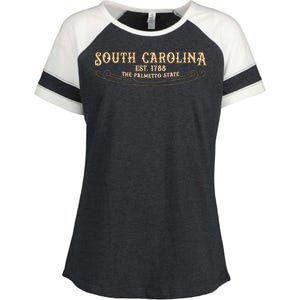 The Palmetto State South Carolina Enza Ladies Jersey Colorblock Tee