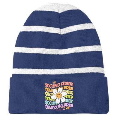 Temecula Preparatory School Second Grade Groovy Spirit Tps Striped Beanie with Solid Band