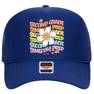 Temecula Preparatory School Second Grade Groovy Spirit Tps High Crown Mesh Back Trucker Hat