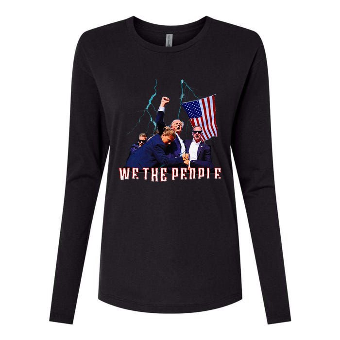 Trump Pennsylvania Shot Rally Attempted Ear July 13th Womens Cotton Relaxed Long Sleeve T-Shirt