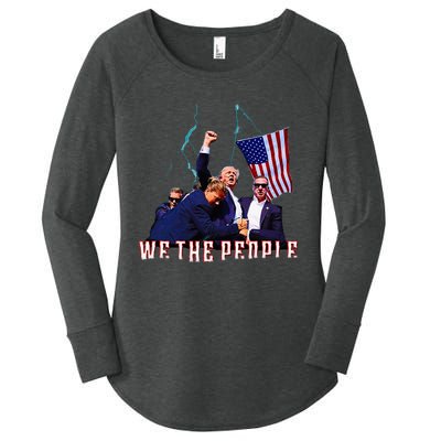 Trump Pennsylvania Shot Rally Attempted Ear July 13th Women's Perfect Tri Tunic Long Sleeve Shirt