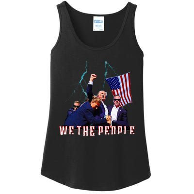 Trump Pennsylvania Shot Rally Attempted Ear July 13th Ladies Essential Tank