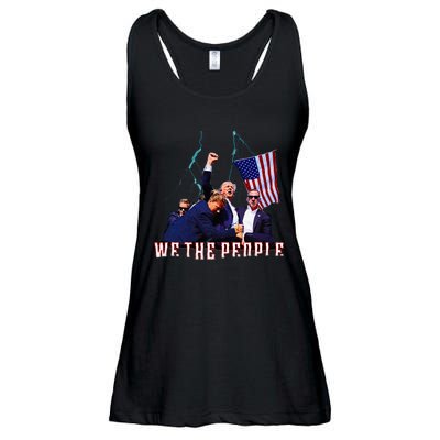 Trump Pennsylvania Shot Rally Attempted Ear July 13th Ladies Essential Flowy Tank