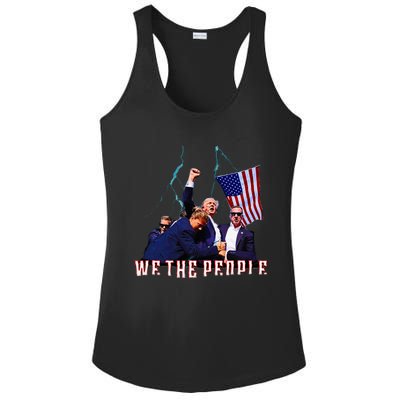 Trump Pennsylvania Shot Rally Attempted Ear July 13th Ladies PosiCharge Competitor Racerback Tank