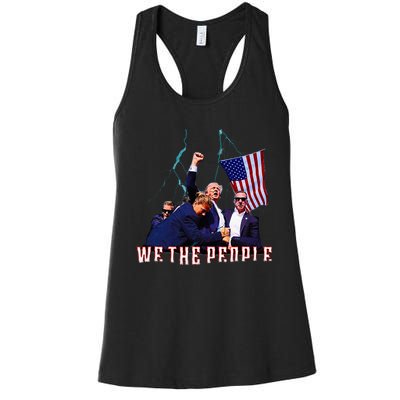 Trump Pennsylvania Shot Rally Attempted Ear July 13th Women's Racerback Tank