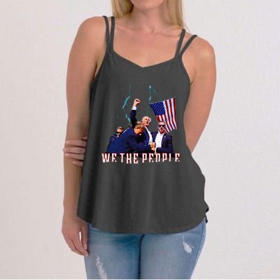 Trump Pennsylvania Shot Rally Attempted Ear July 13th Women's Strappy Tank