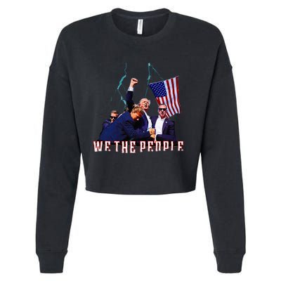 Trump Pennsylvania Shot Rally Attempted Ear July 13th Cropped Pullover Crew