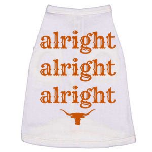 Texas Pride State Usa Alright Alright Alright Texas Longhorn Doggie Tank