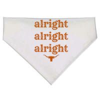 Texas Pride State Usa Alright Alright Alright Texas Longhorn USA-Made Doggie Bandana